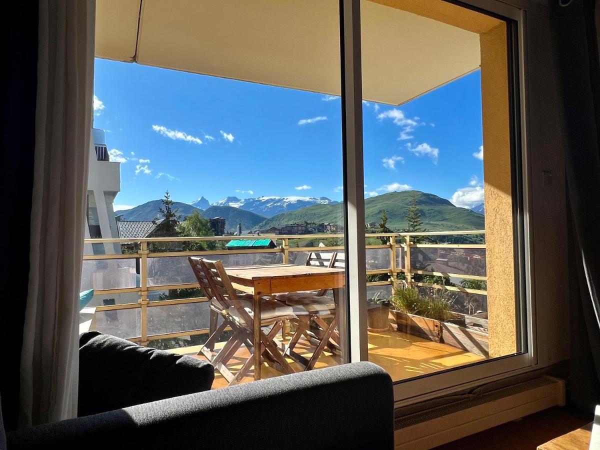 Ferienwohnung Alpe d'Huez - 46 m2 - Belle Terasse Exterior foto